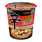 Premium spicy noodle soup cup by Nongshim