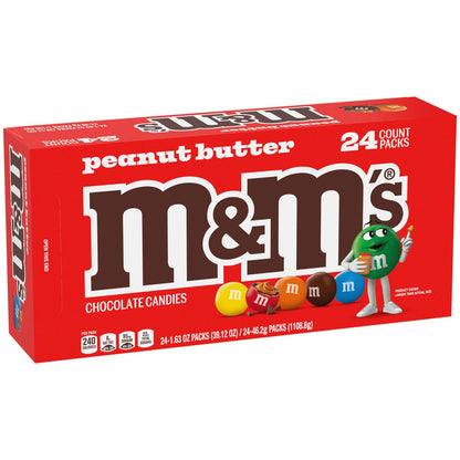M&M's peanut butter chocolate candy 24-count box