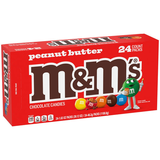 M&M's peanut butter chocolate candy 24-count box