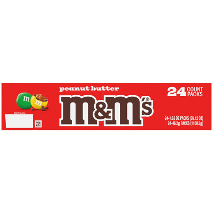 M&M's chocolate candy with peanut butter filling