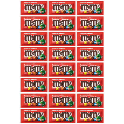 24-count M&M's peanut butter candy case