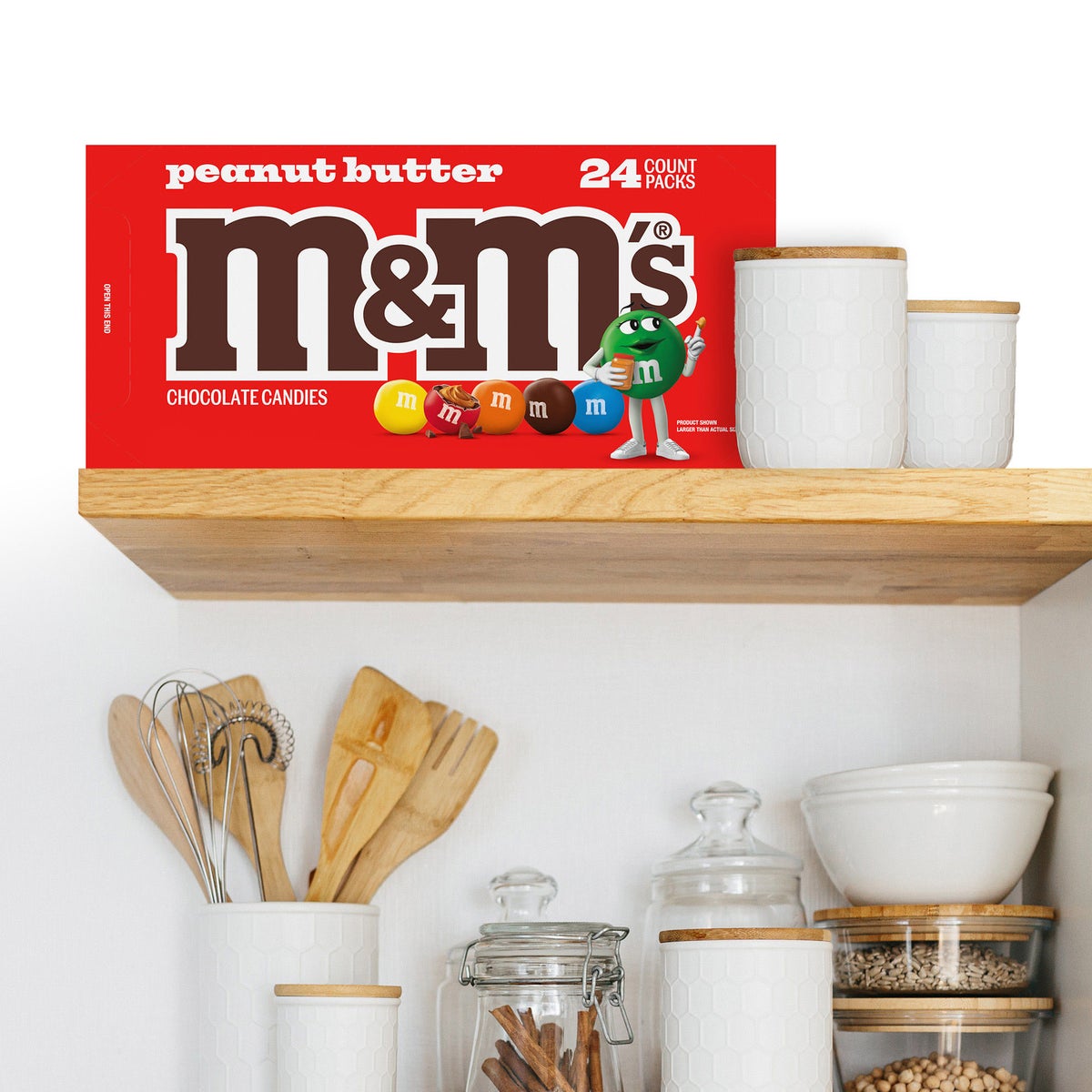 M&M's candy packs for road trips and bowls