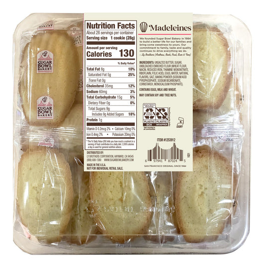 Individually wrapped madeleine cookies by Sugar Bowl Bakery