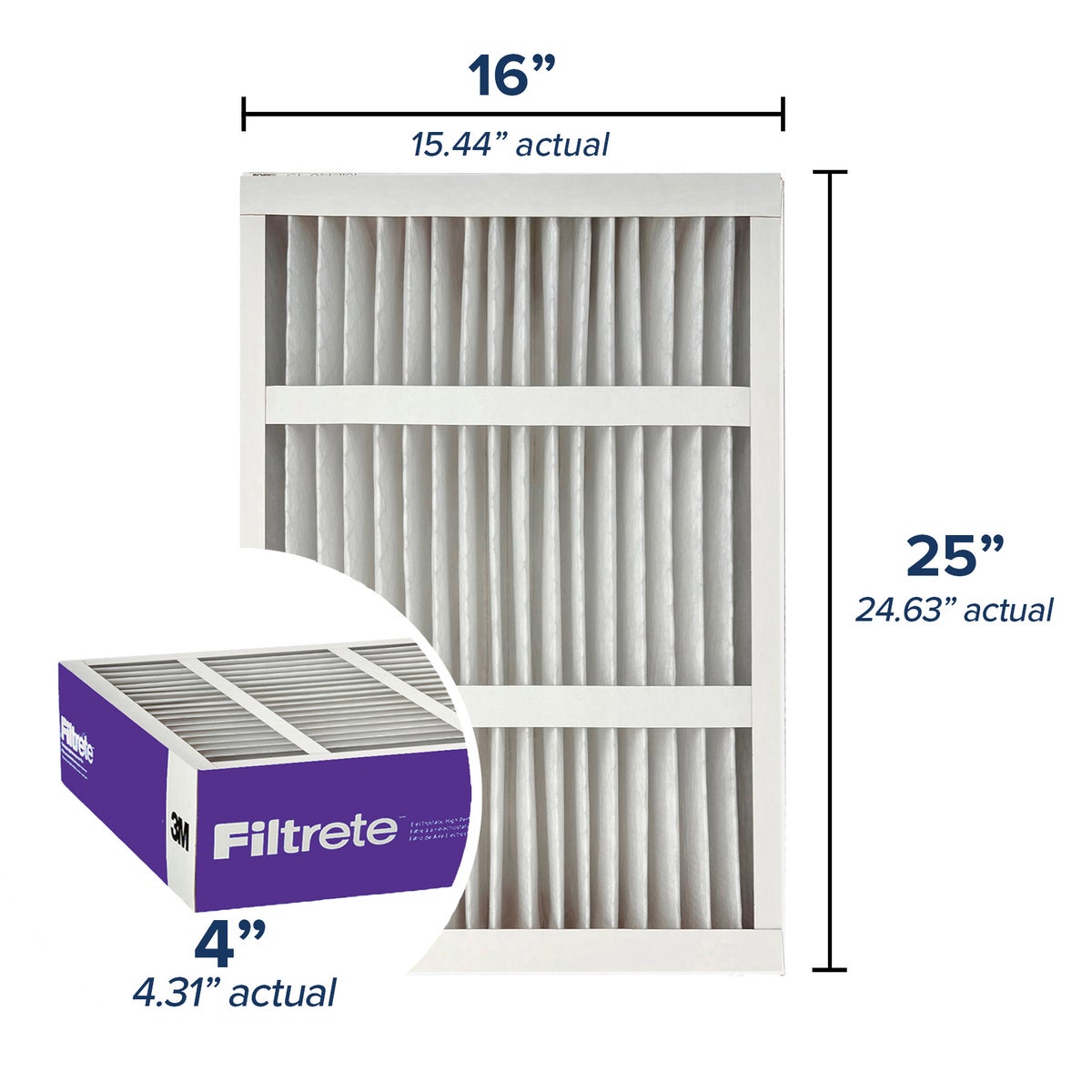 Filtrete ultra allergen furnace filter front view