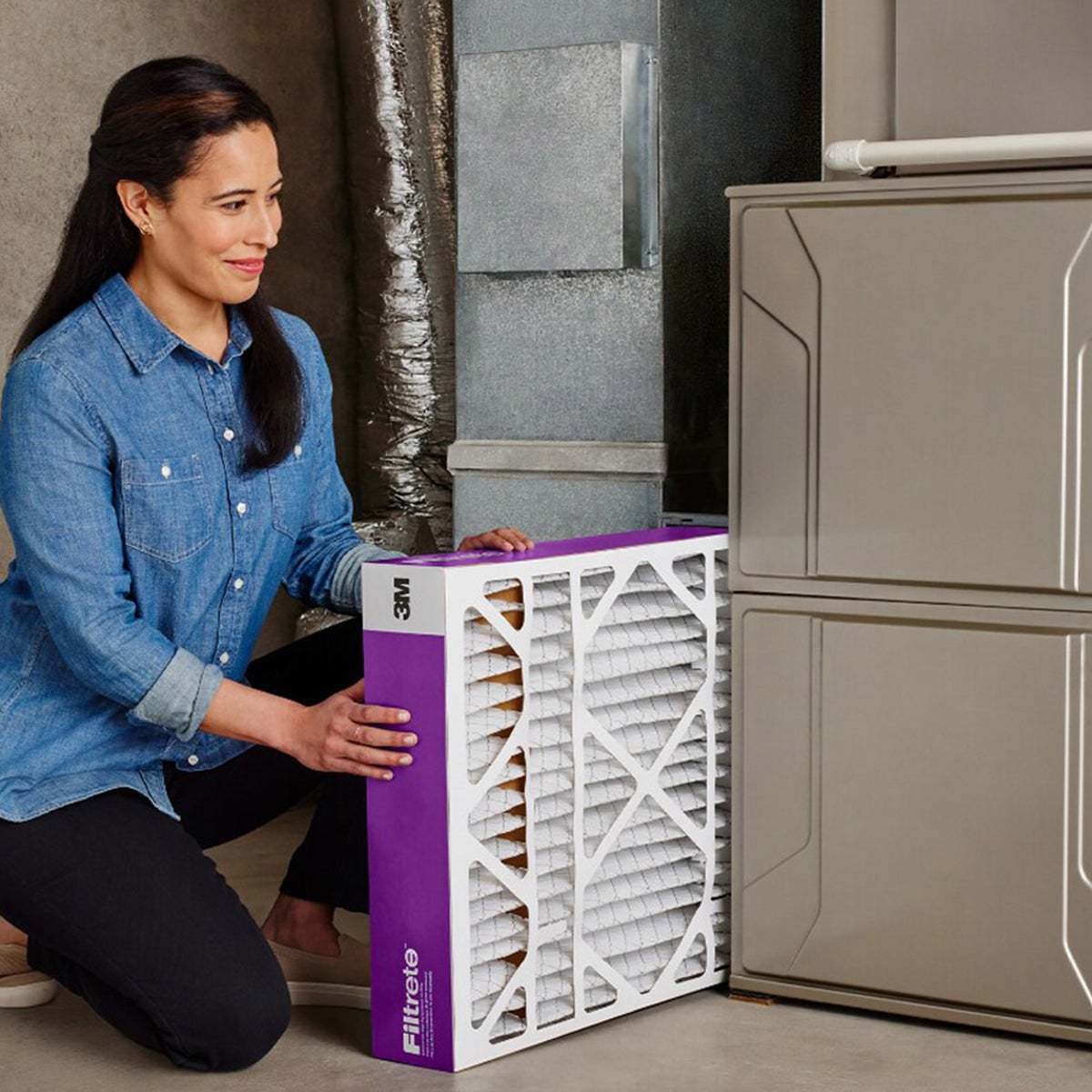 Filtrete deep pleat air filter for home HVAC systems