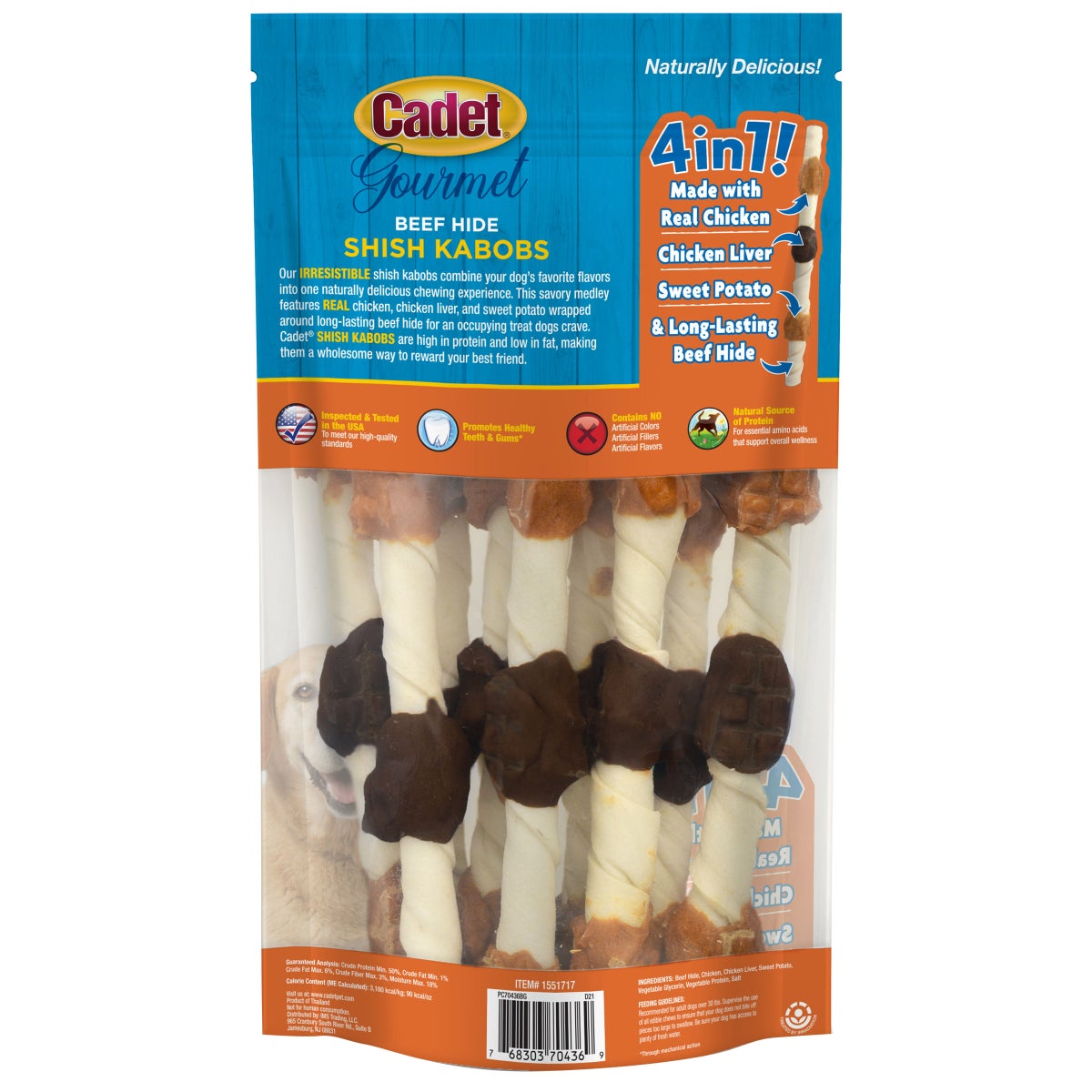 Cadet dog treats 10-count 2-pack for large dogs
