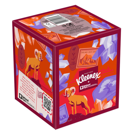 Kleenex 3-ply facial tissues with soothing lotion