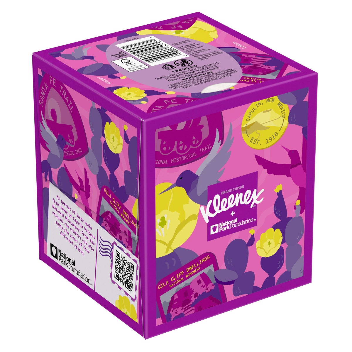 Kleenex tissue pack showing 12-box value set