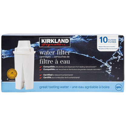 Kirkland Signature 10-pack water filter cartridges