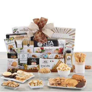 XL Gourmet Holiday Serving Board with sweet and savory snacks