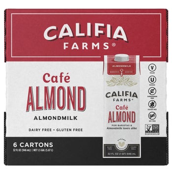Califia Farms Cafe Almond Milk 32 oz 6-count