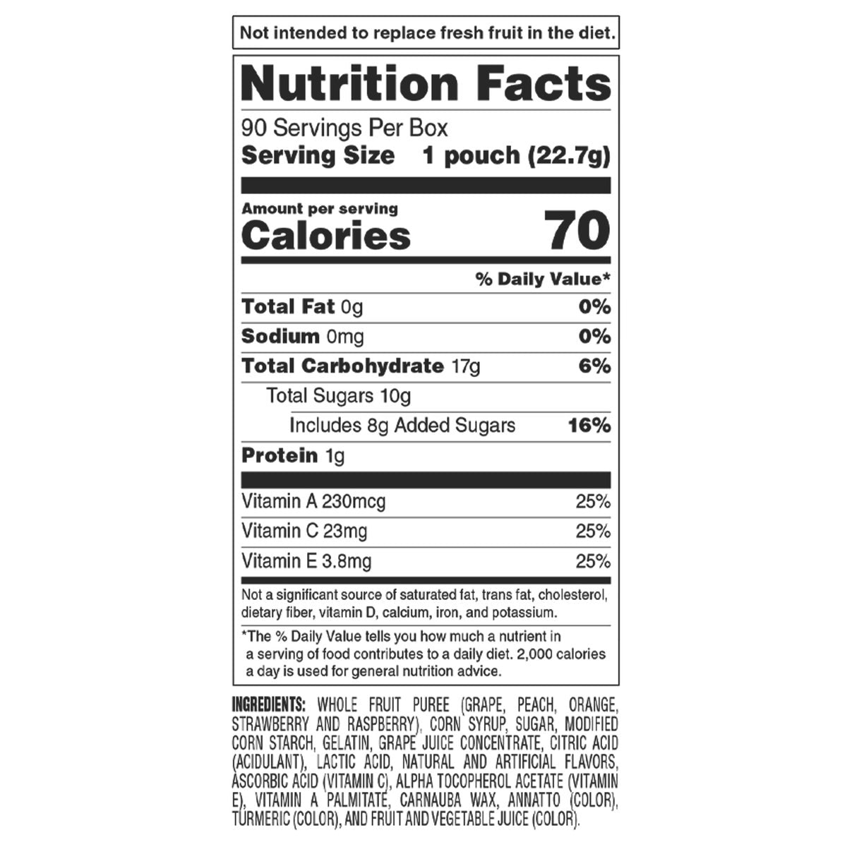 Welch's Fruit Snacks, .8 oz, 90-count