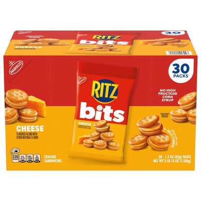 RITZ Bits cheese cracker sandwiches 30-count box