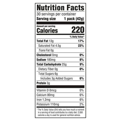 RITZ cheese cracker sandwich snack packs
