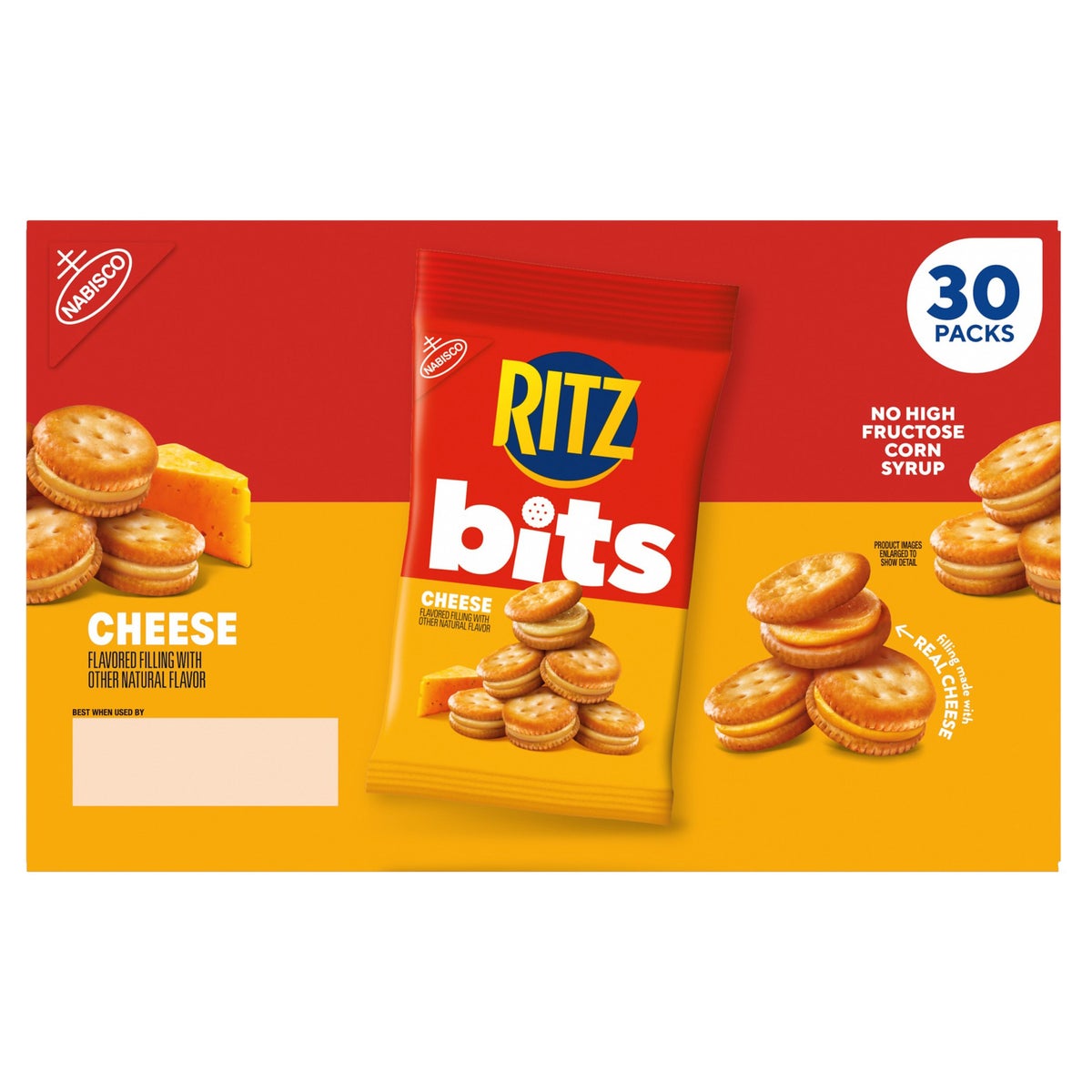 Single-serve RITZ cheese cracker sandwich pack