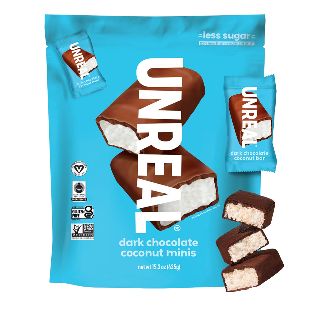 Gluten free vegan coconut chocolate candy