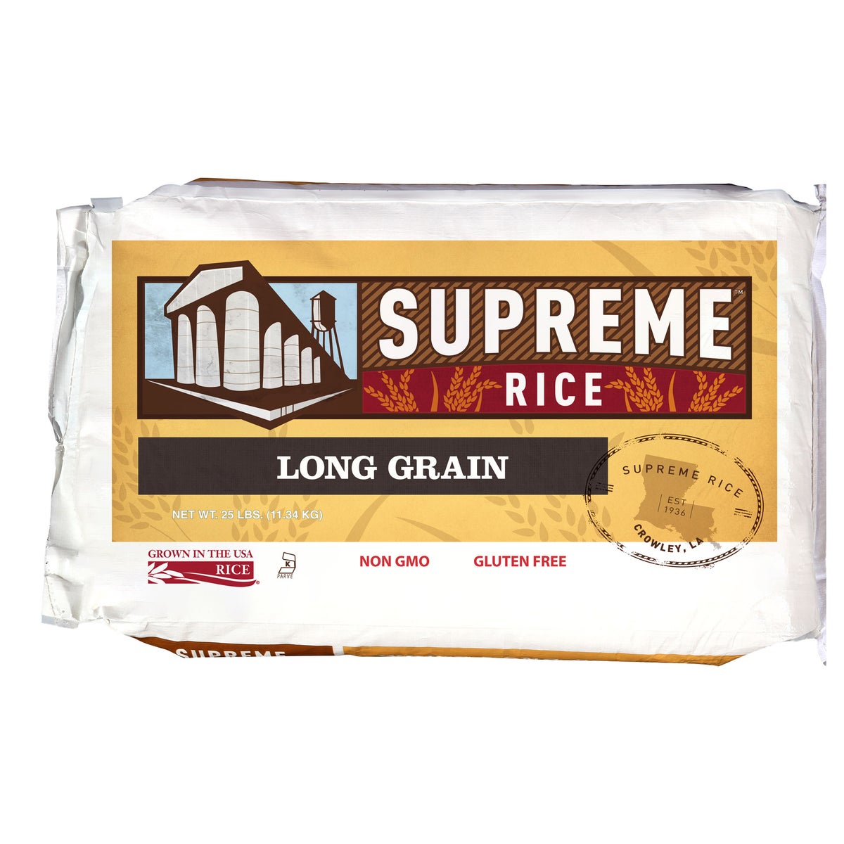 Supreme Rice long grain rice 25 lb bag