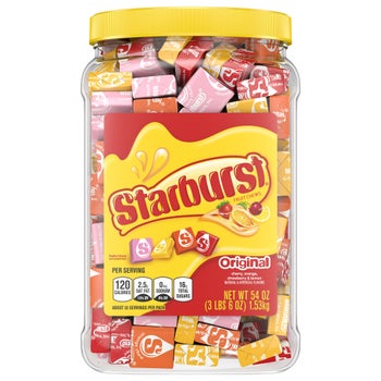 Starburst Original chewy candy 54 oz resealable jar