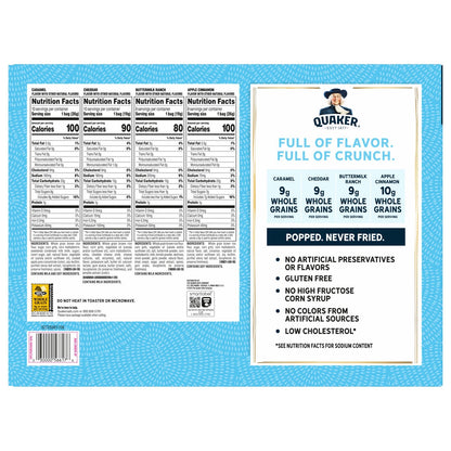 Quaker Rice Crisps popped never fried variety pack