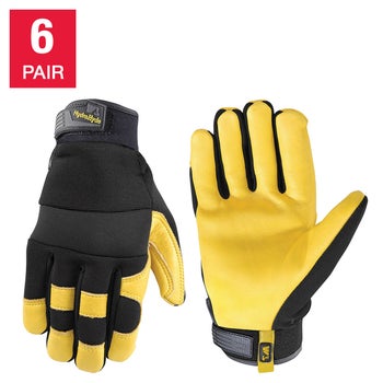 Men's Wells Lamont HydraHyde gloves in multiple sizes