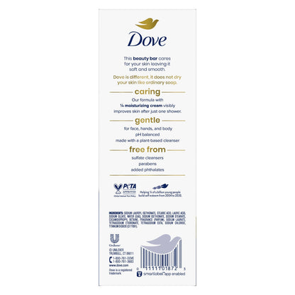 Dove gentle cleansing beauty bars for face and body