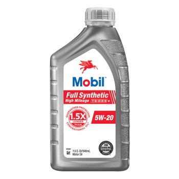 Mobil 5W-30 full synthetic high mileage motor oil 6-pack