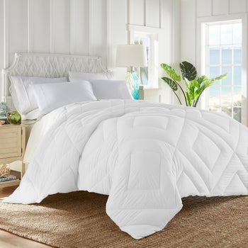 Tommy Bahama gray king down alternative comforter