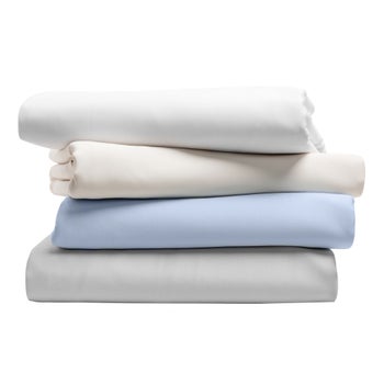 MOLECULE ivory breathable sateen split king sheet set