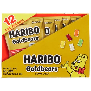Haribo Goldbears gummi candy 12-count 5 oz bags