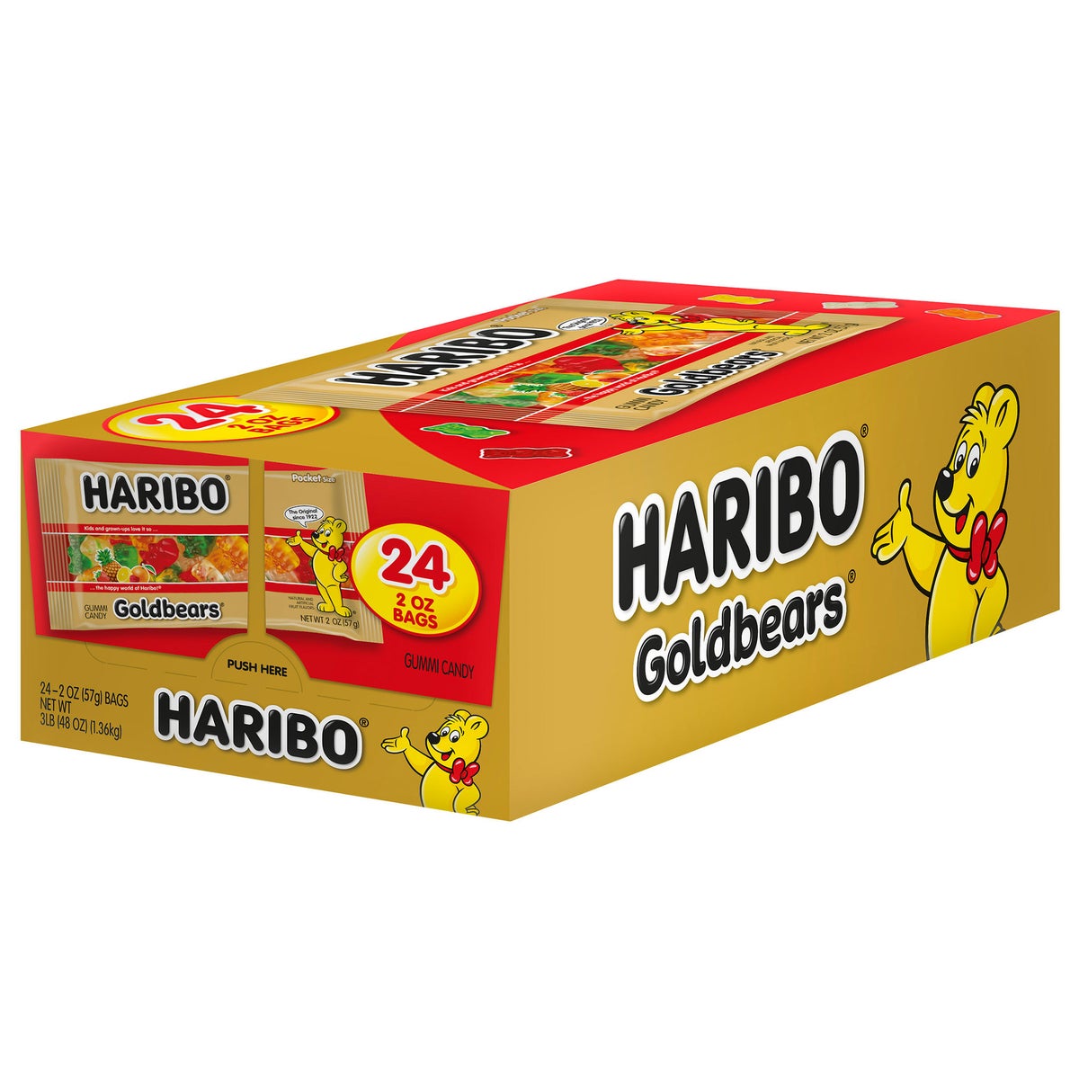 Haribo Goldbears gummi candy 24-count box