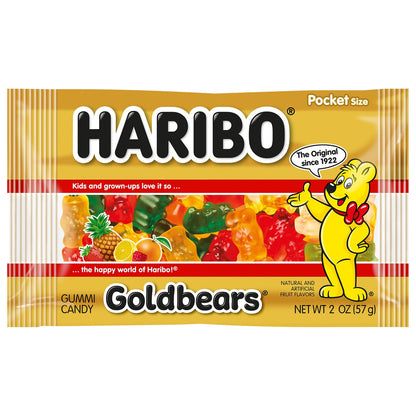 Haribo Goldbears assorted gummy bears close-up