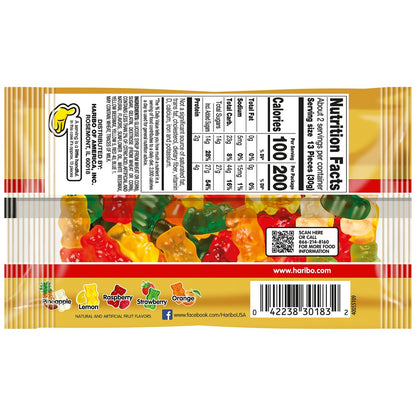 Packaged Haribo Goldbears candy for sharing