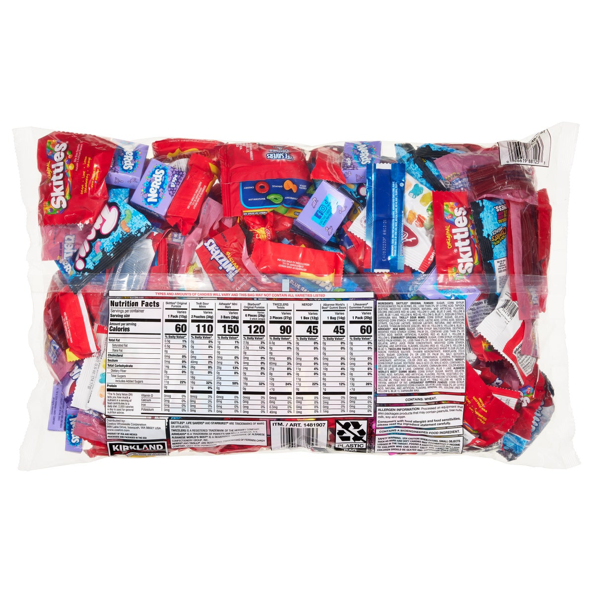 Kirkland Signature Halloween candy assortment bag