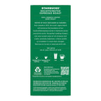 Dark roast Starbucks decaf coffee capsules for Nespresso Original Line