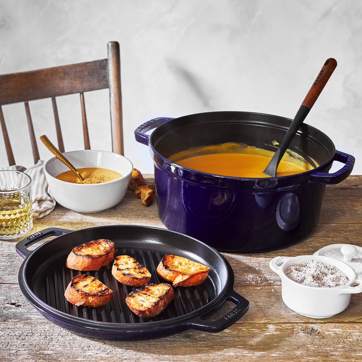 Staub 7-quart Dutch oven style braise and grill