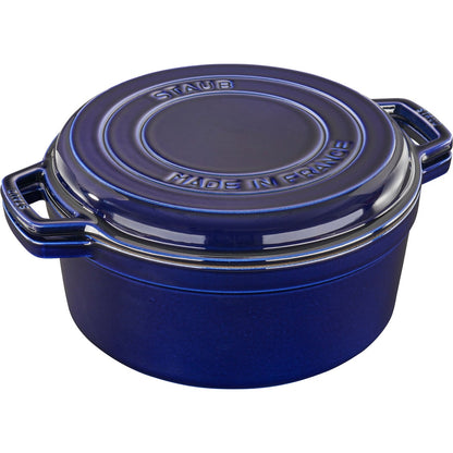 Staub cast iron cookware with enameled finish