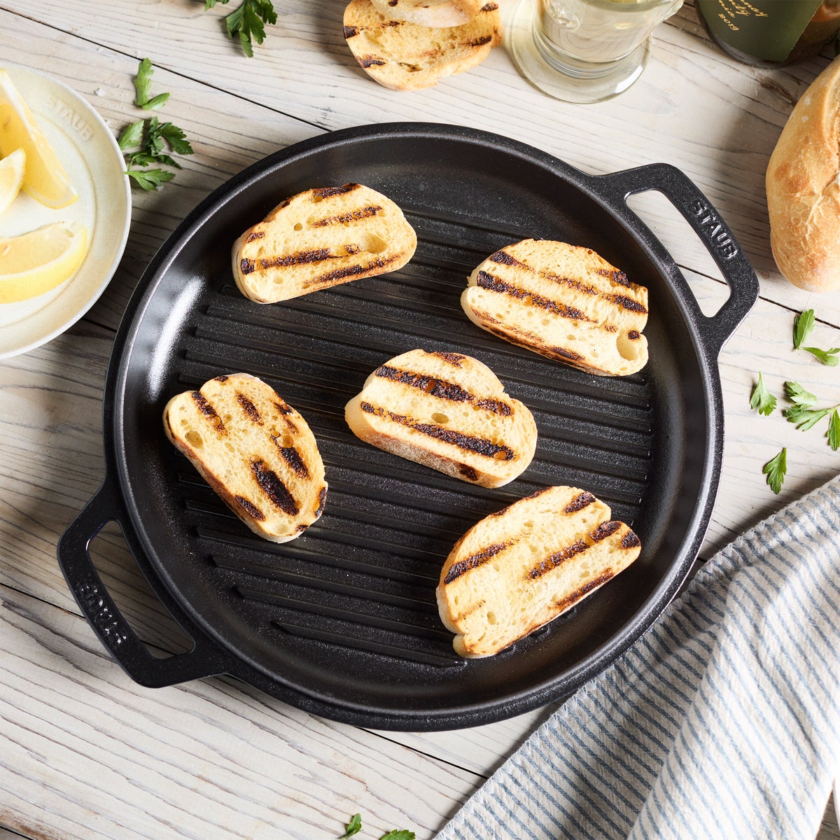 Staub premium cast iron cookware 7-quart size