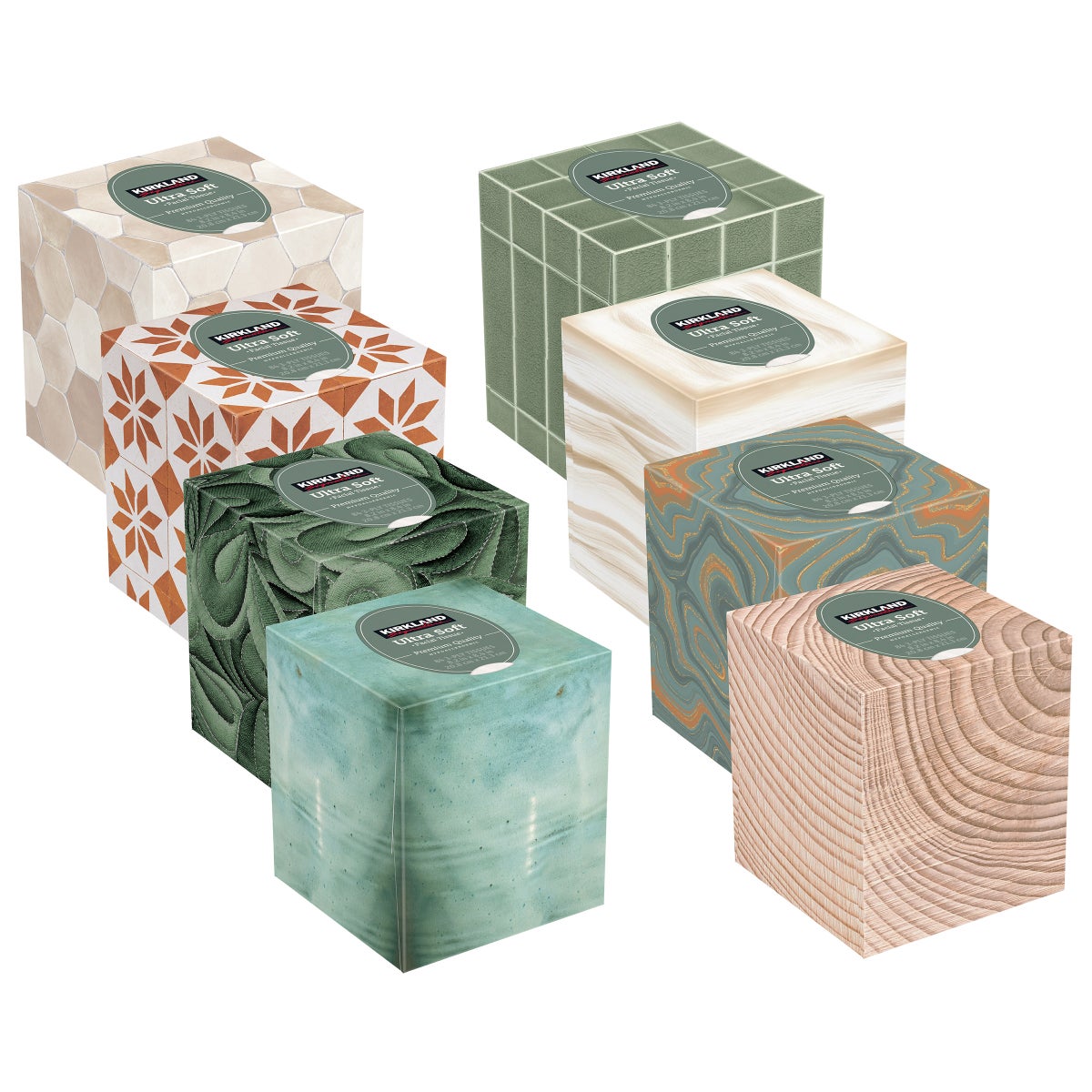 3-ply facial tissues in a 12-box value pack