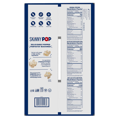 Skinny Pop popcorn individual snack bags
