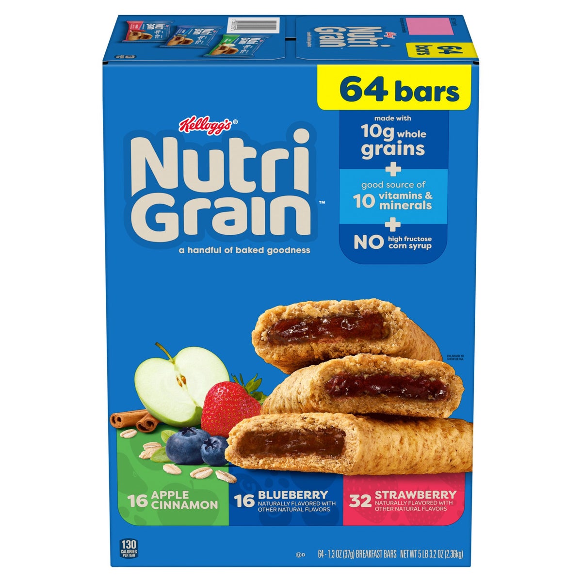 Kellogg's Nutri-Grain soft baked breakfast bars variety pack
