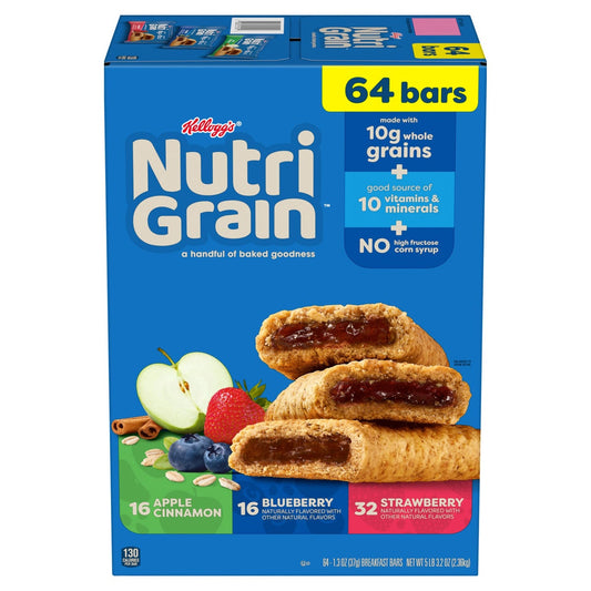 Kellogg's Nutri-Grain soft baked breakfast bars variety pack