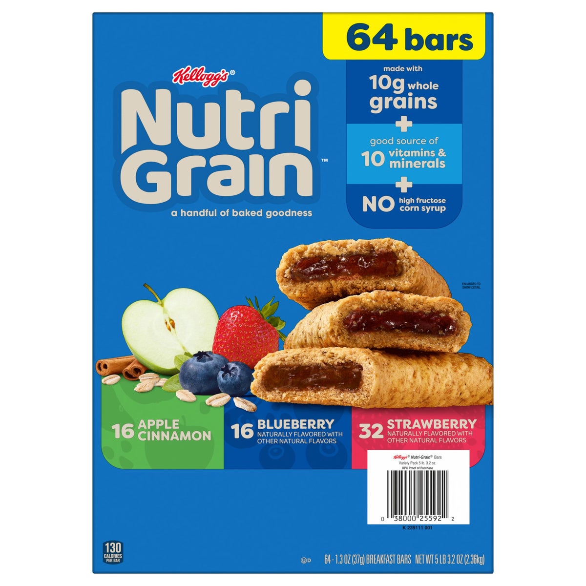 Nutri-Grain breakfast bars strawberry blueberry apple cinnamon
