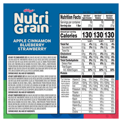 64-count Kellogg's breakfast bars for on-the-go snacking