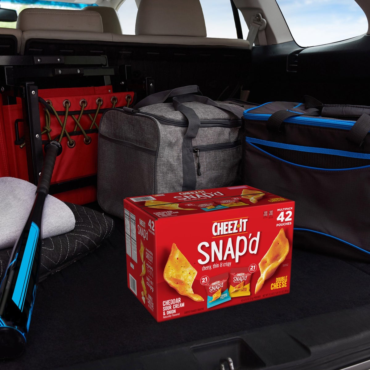 42-count Cheez-It Snap'd crackers for pantry stocking