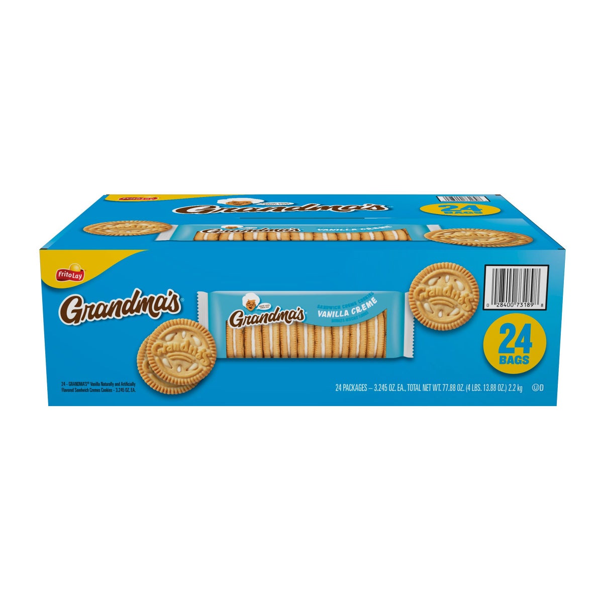 Grandma's vanilla sandwich creme cookies 24-count box