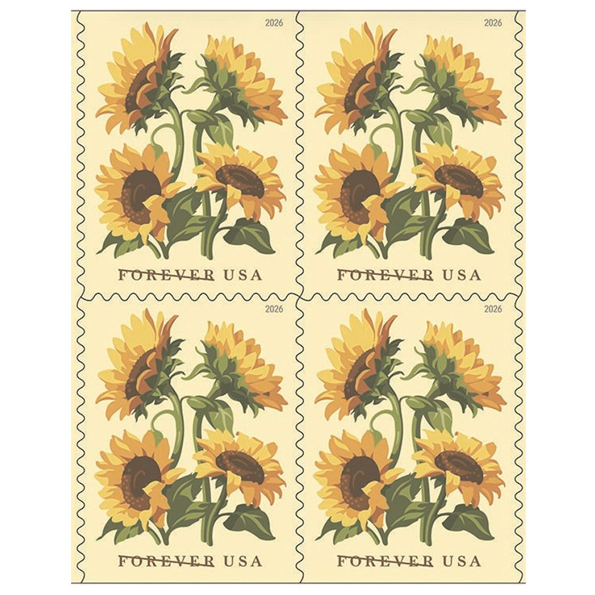 Seasonal spring USPS first-class postage stamps