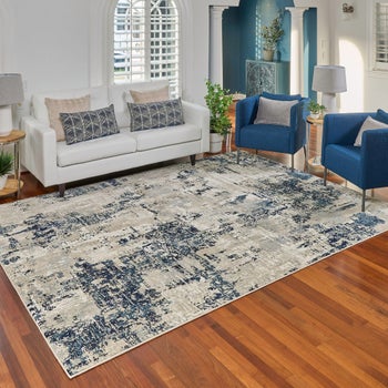 Thomasville Otello blue classic 8'8 x 13' area rug