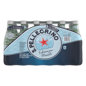 S.Pellegrino sparkling natural mineral water 16.9 fl oz 24-count
