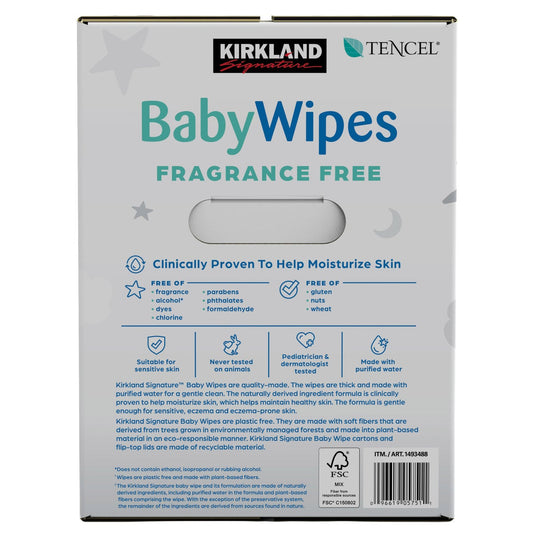 Kirkland Signature ultra-soft baby wipes pack
