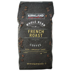 Kirkland Signature French roast whole bean coffee bag